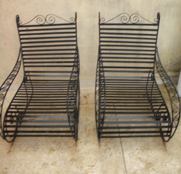 Wrought Iron Reclining Chairs Manufacturer Supplier Wholesale Exporter Importer Buyer Trader Retailer in Jodhpur Rajasthan India